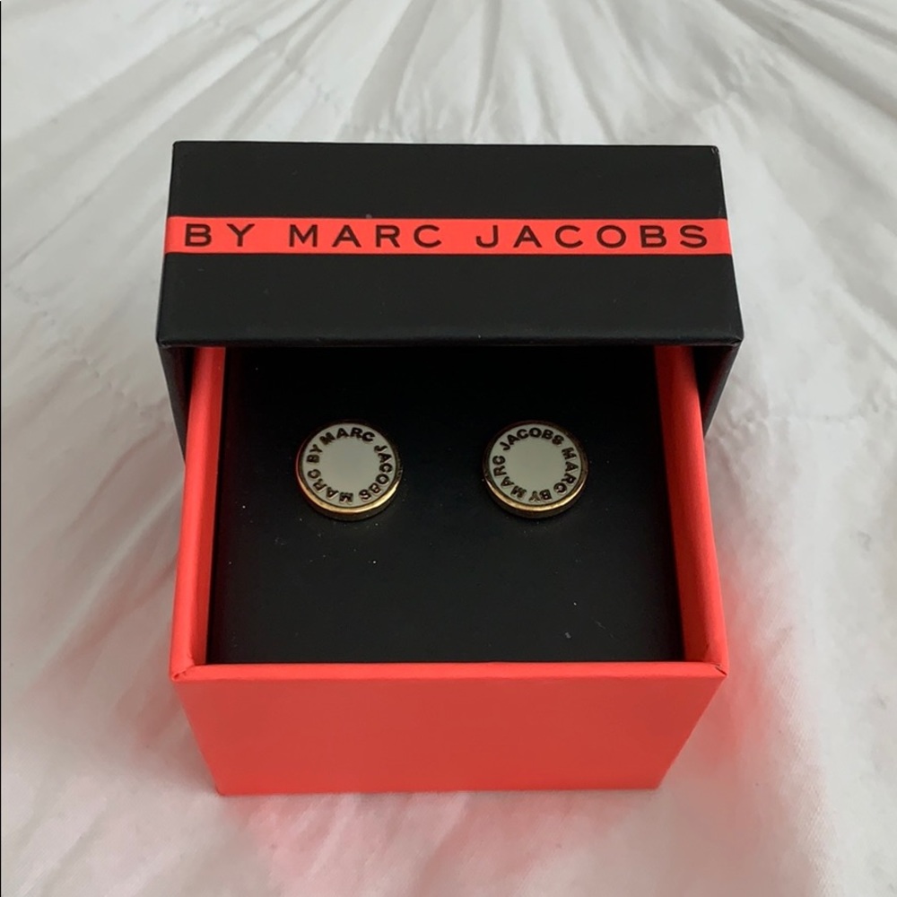 Marc by Marc Jacobs Gold/White Earrings